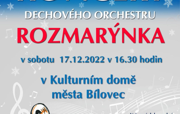 Vánoční koncert dechového orchestru ROZMARÝNKA